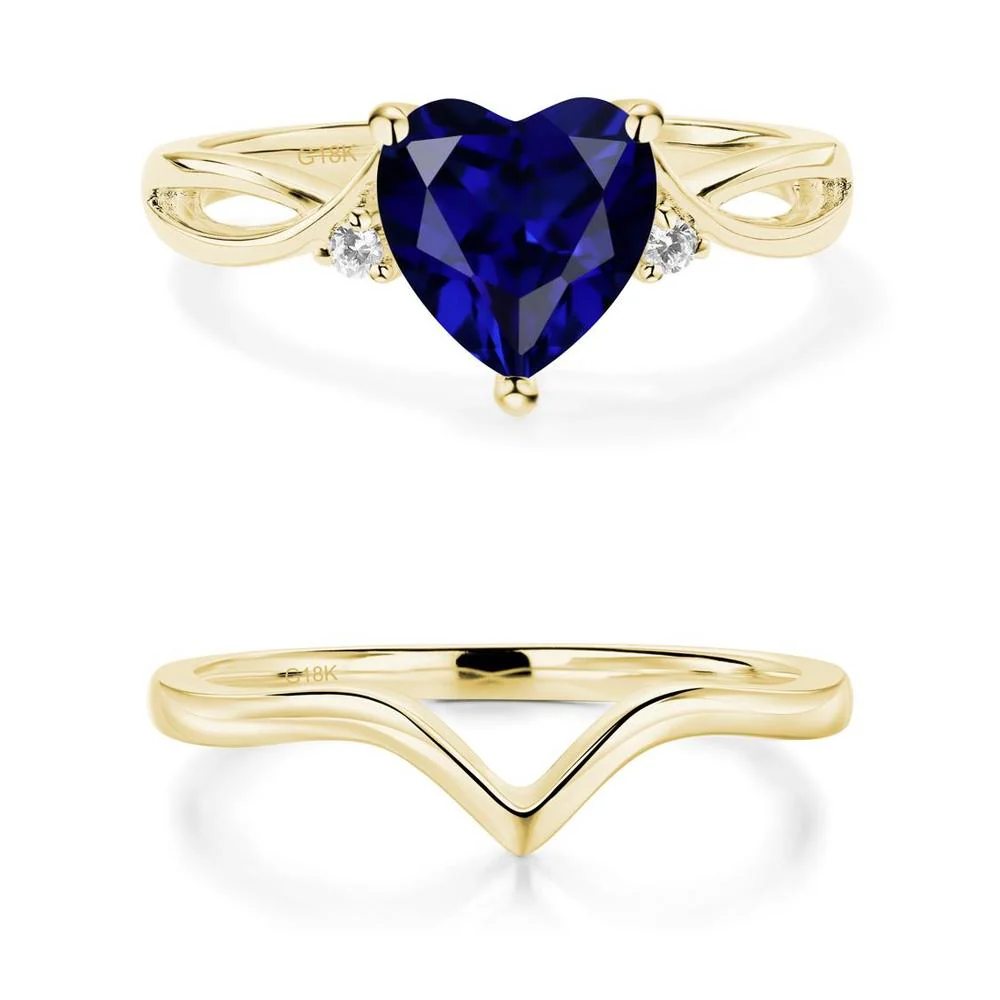 Heart Shaped Sapphire Ring - Image 21