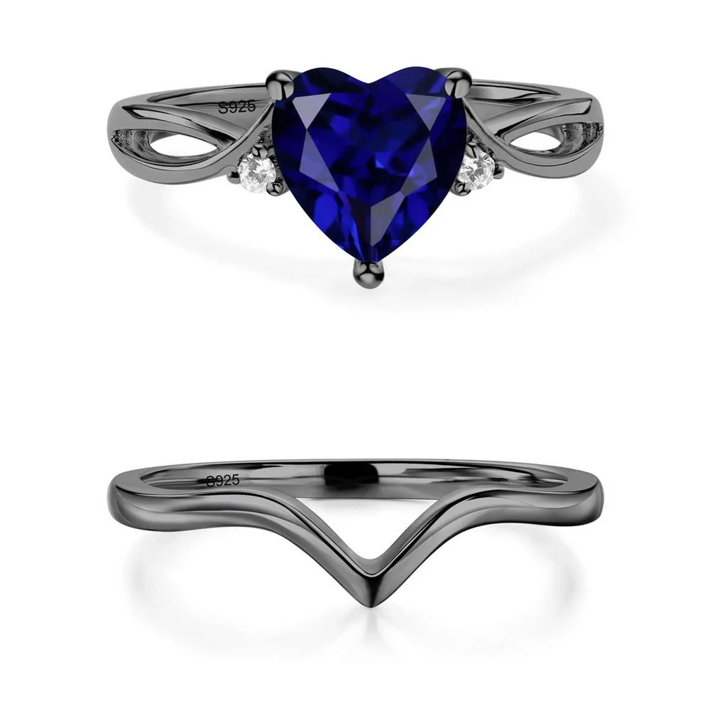 Heart Shaped Sapphire Ring - Image 23