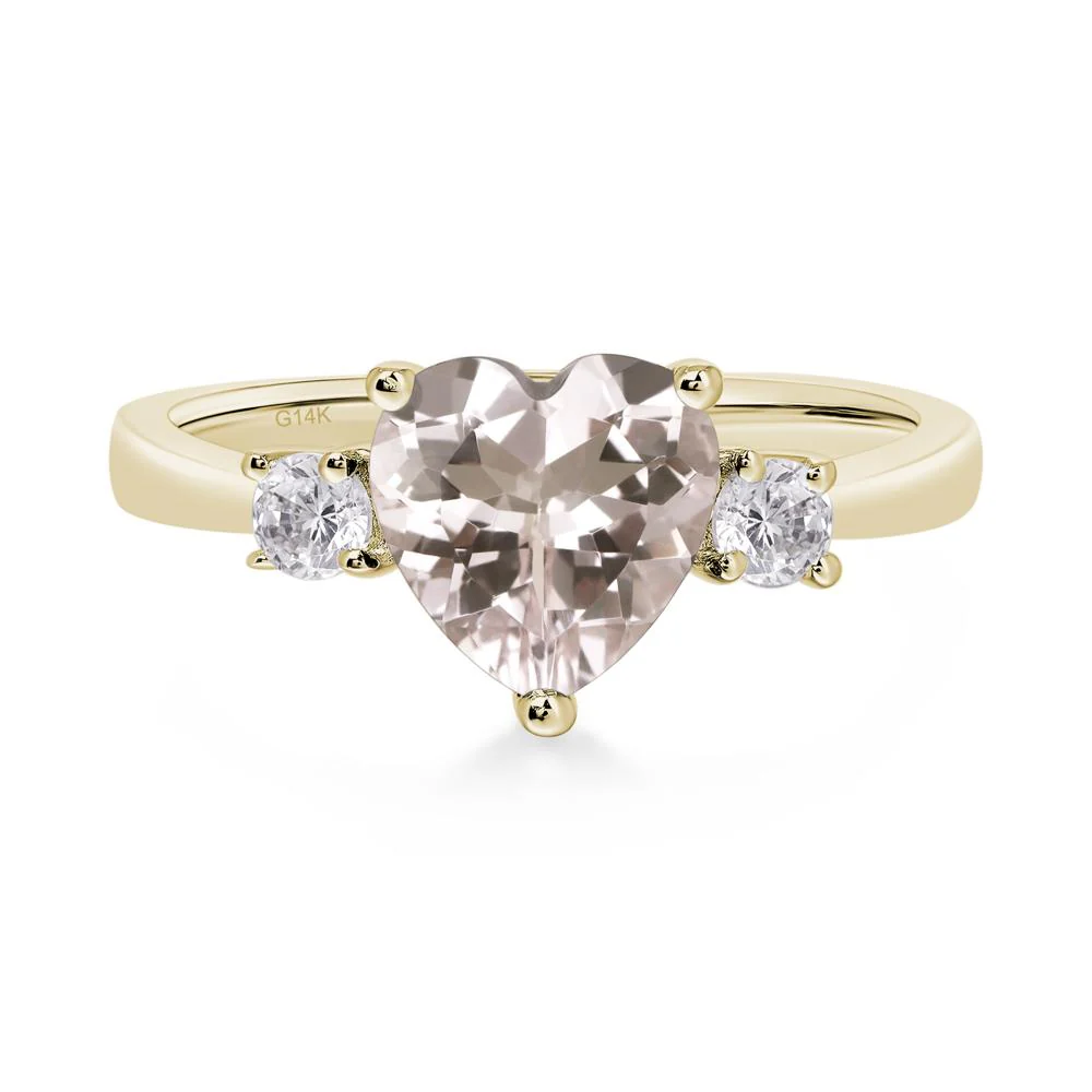Heart Morganite Engagement Ring - Image 4