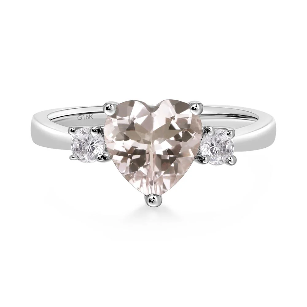 Heart Morganite Engagement Ring - Image 7