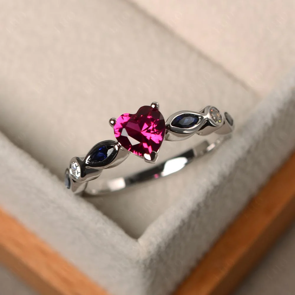 Heart Ruby Ring - Image 10