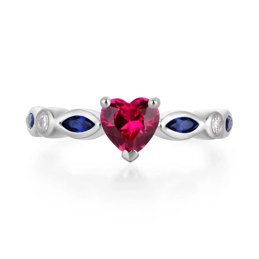 Heart Ruby Ring - Image 2