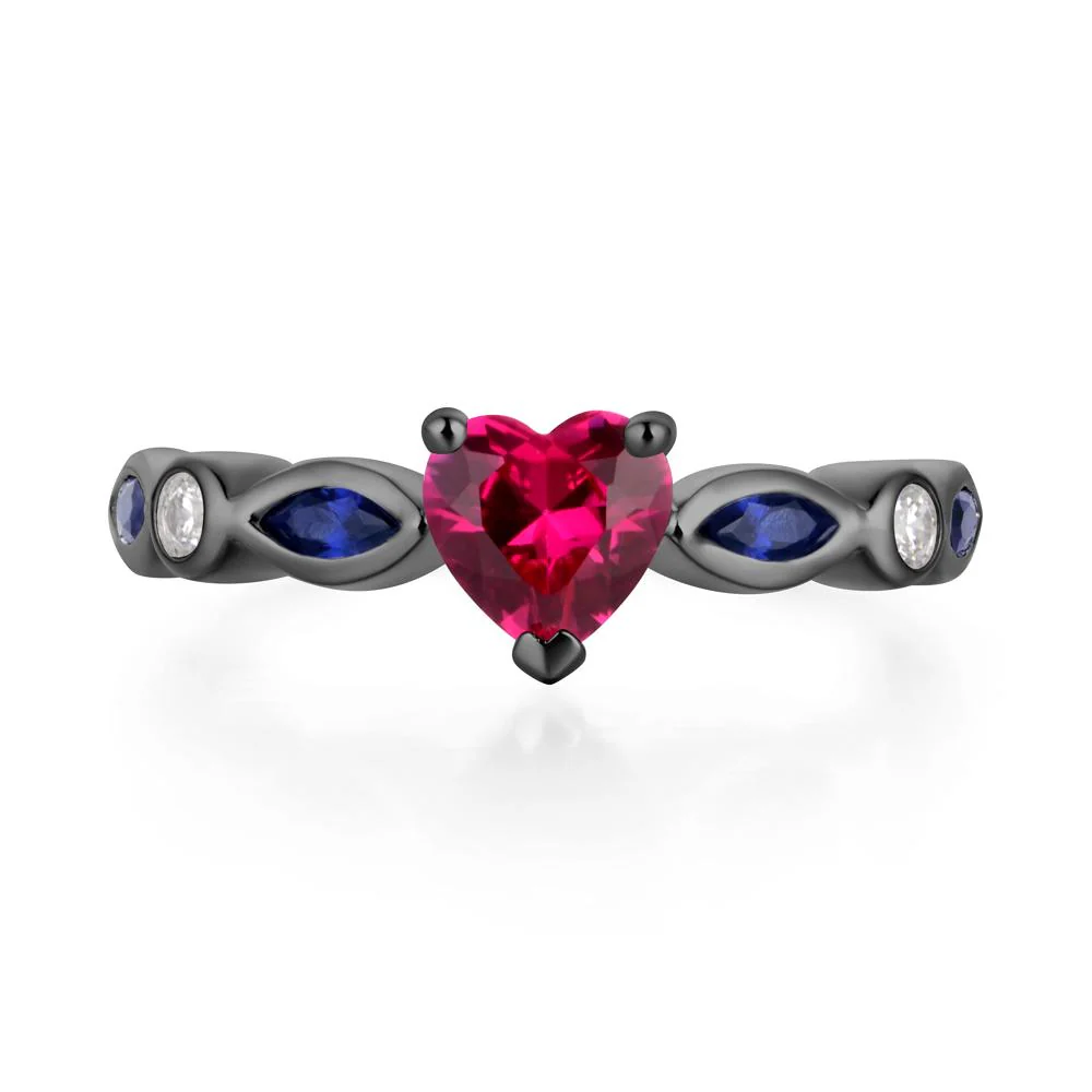 Heart Ruby Ring - Image 3