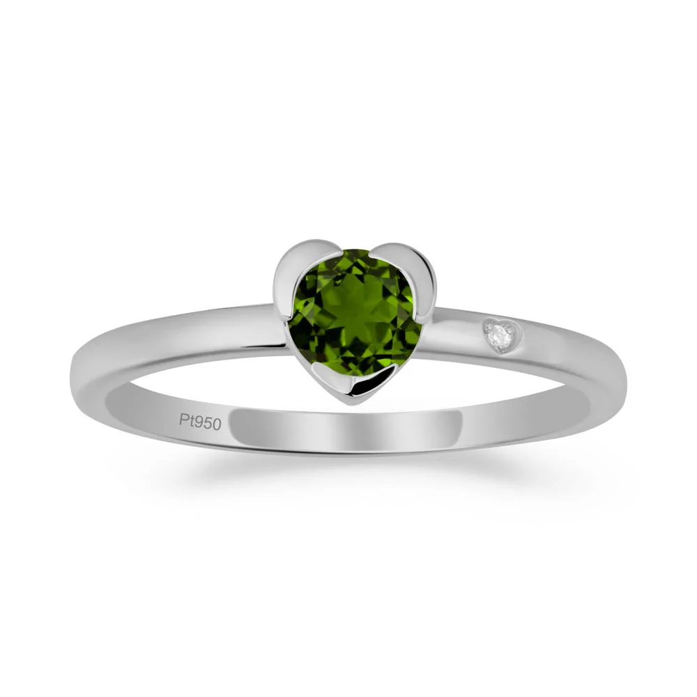 Heart Setting Diopside Ring - Image 5