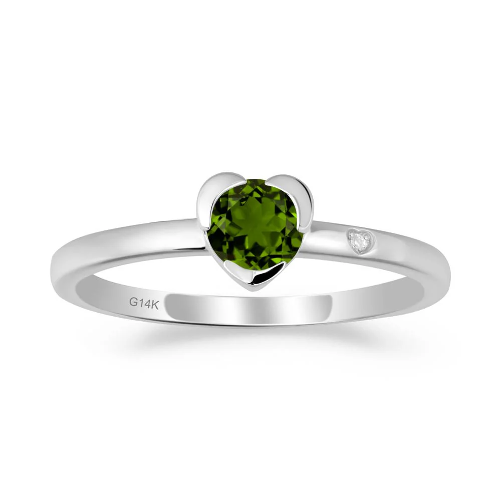 Heart Setting Diopside Ring - Image 9