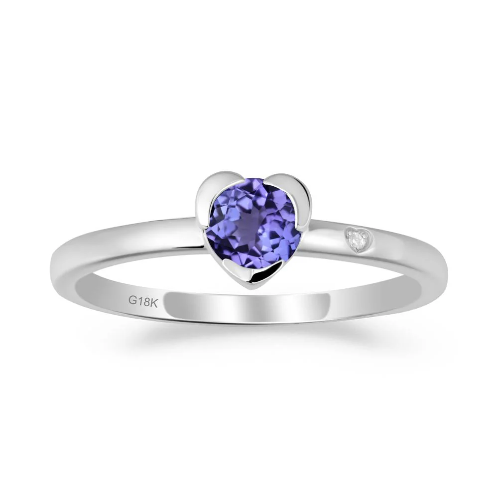 Heart Setting Tanzanite Ring - Image 6