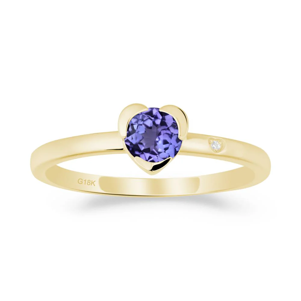 Heart Setting Tanzanite Ring - Image 8