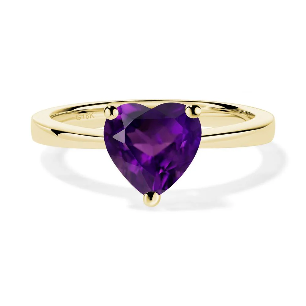Heart Cut Amethyst Ring - Image 3