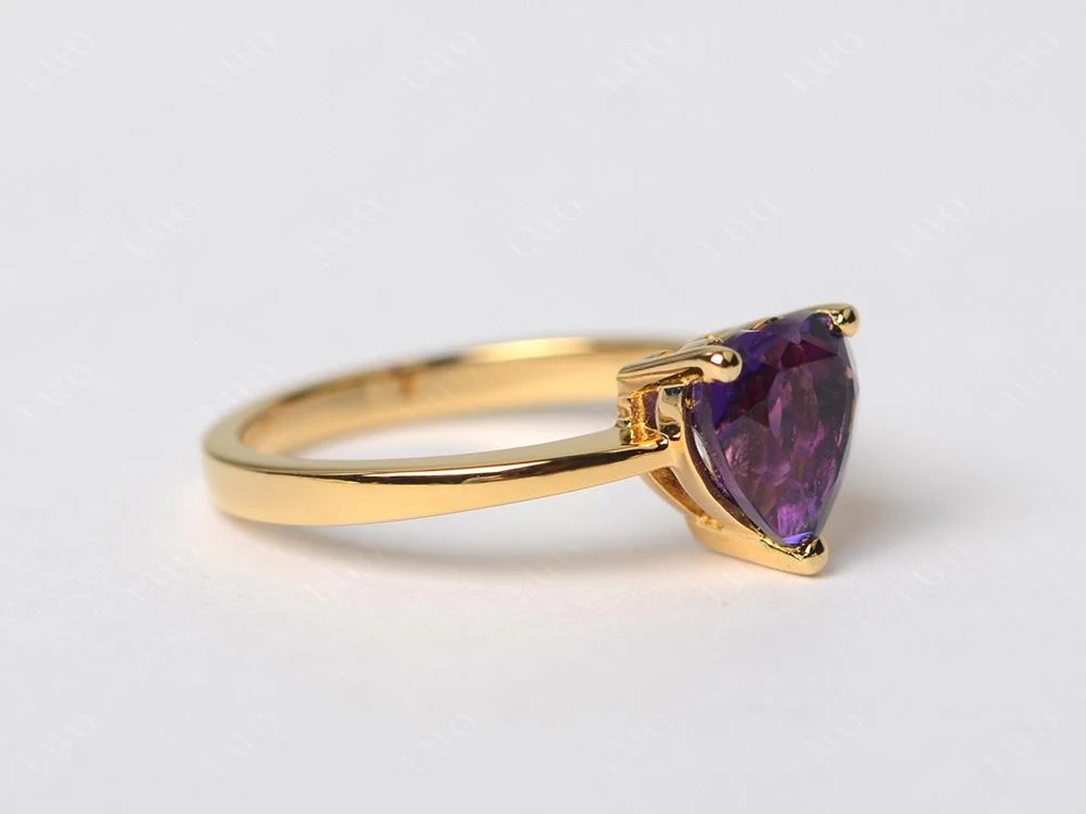 Heart Cut Amethyst Ring - Image 30