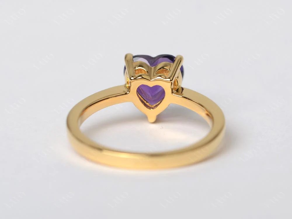 Heart Cut Amethyst Ring - Image 31