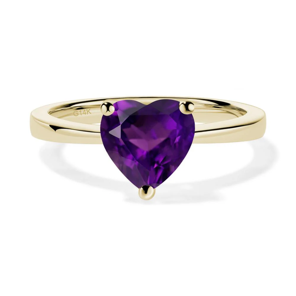 Heart Cut Amethyst Ring - Image 4