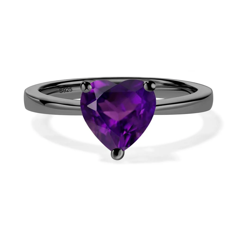 Heart Cut Amethyst Ring - Image 6