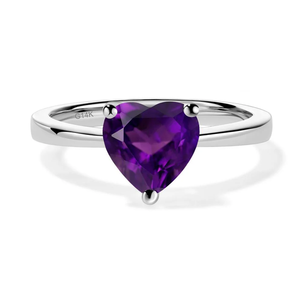 Heart Cut Amethyst Ring - Image 7