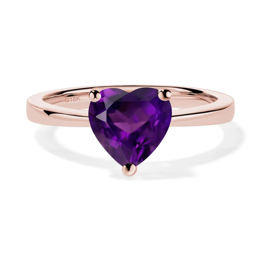 Heart Cut Amethyst Ring - Image 8