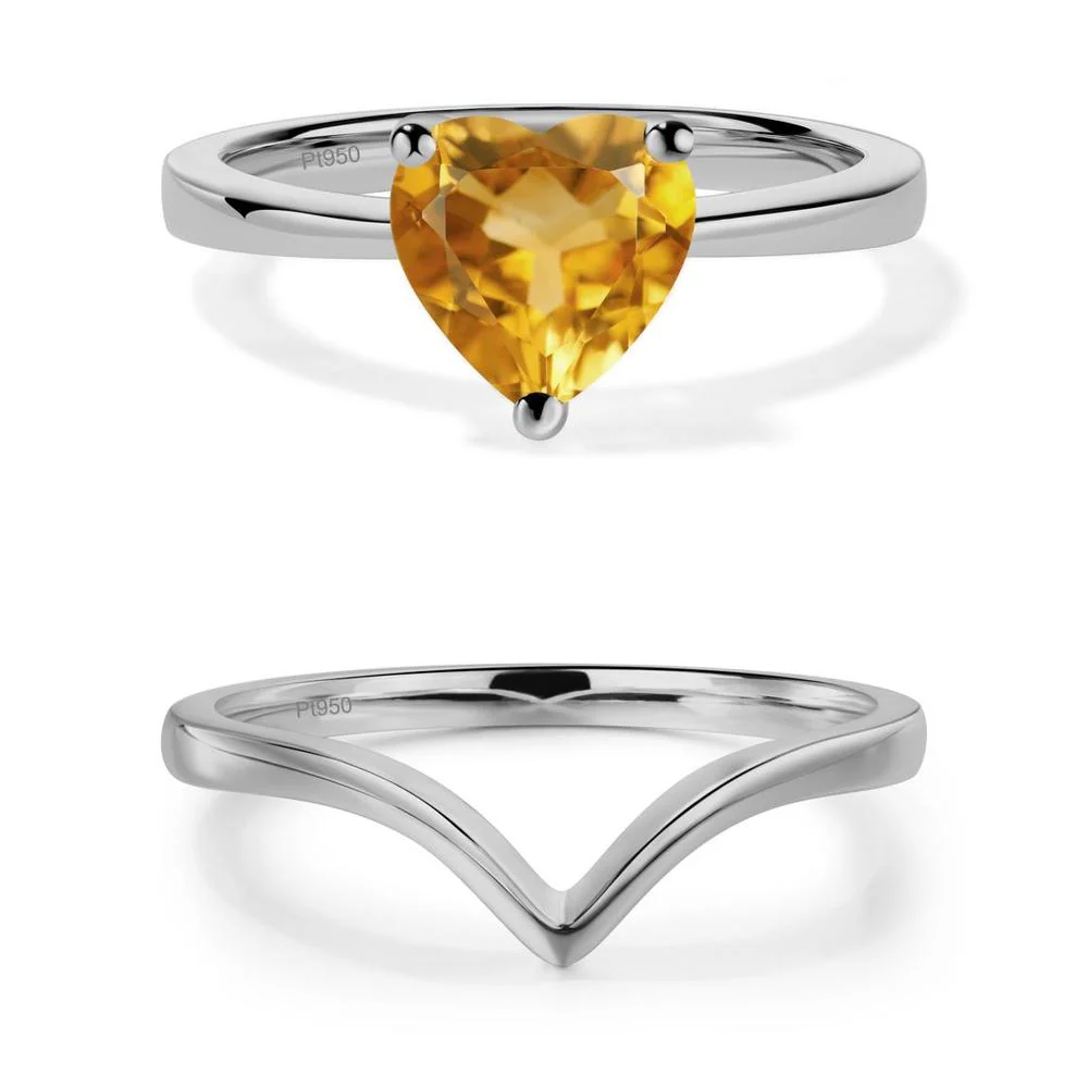 Heart Cut Citrine Ring - Image 21