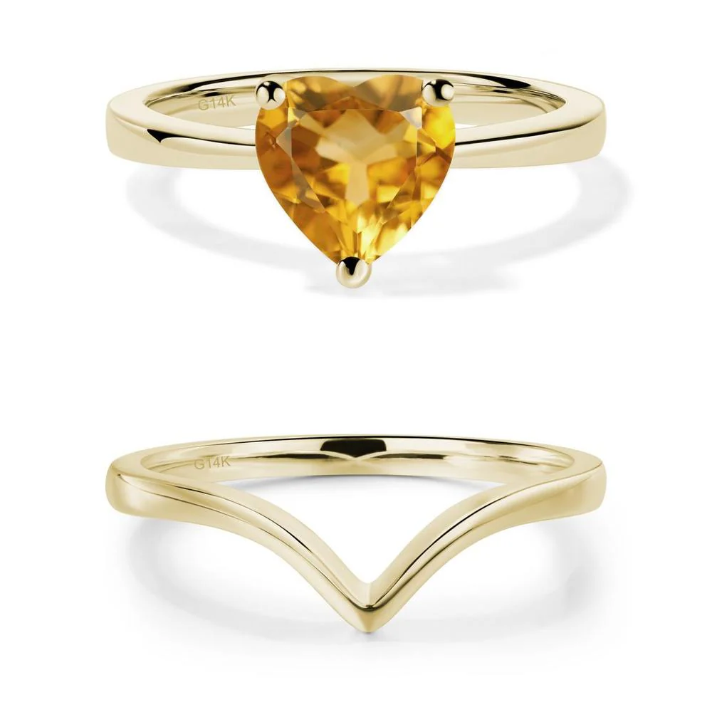 Heart Cut Citrine Ring - Image 23