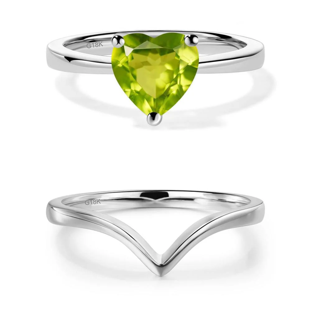 Heart Cut Peridot Ring - Image 11