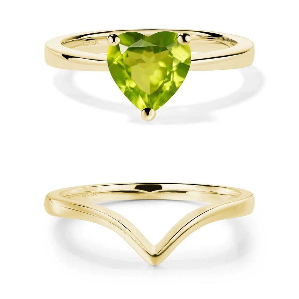 Heart Cut Peridot Ring - Image 13