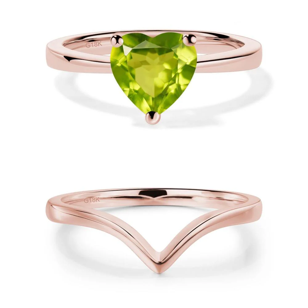 Heart Cut Peridot Ring - Image 17