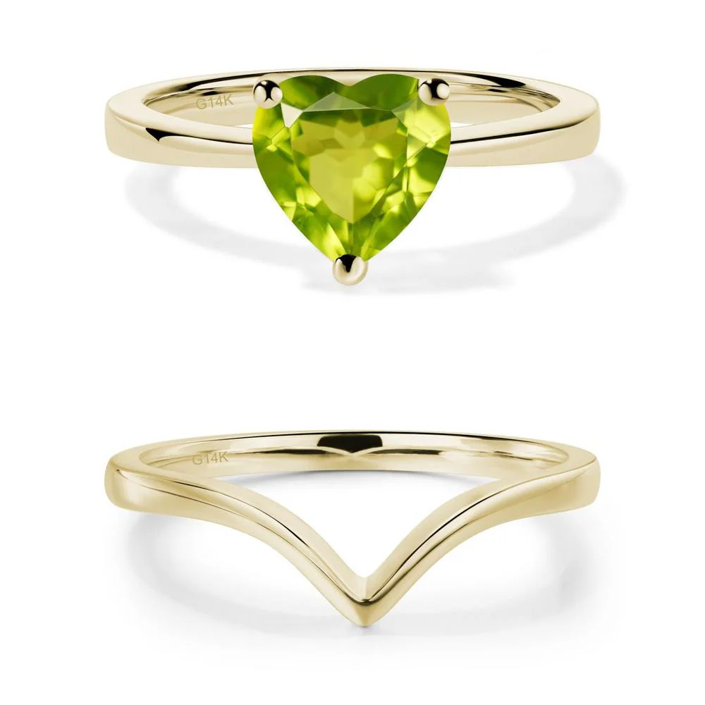 Heart Cut Peridot Ring - Image 19