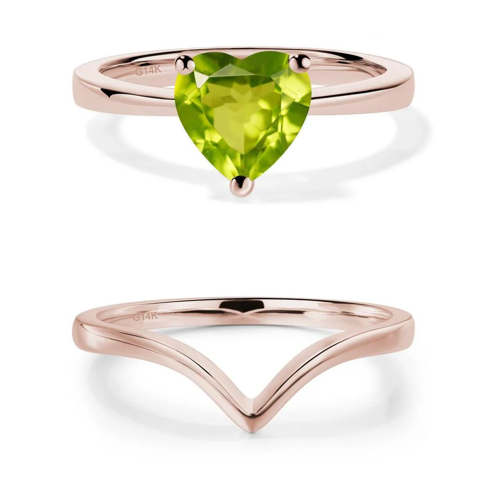Heart Cut Peridot Ring - Image 27