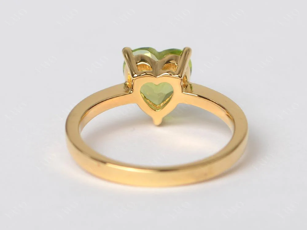 Heart Cut Peridot Ring - Image 31