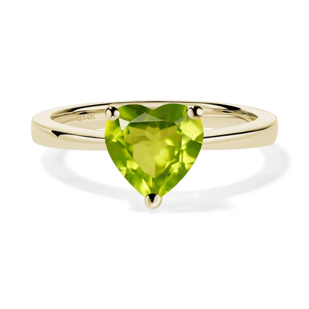 Heart Cut Peridot Ring - Image 5