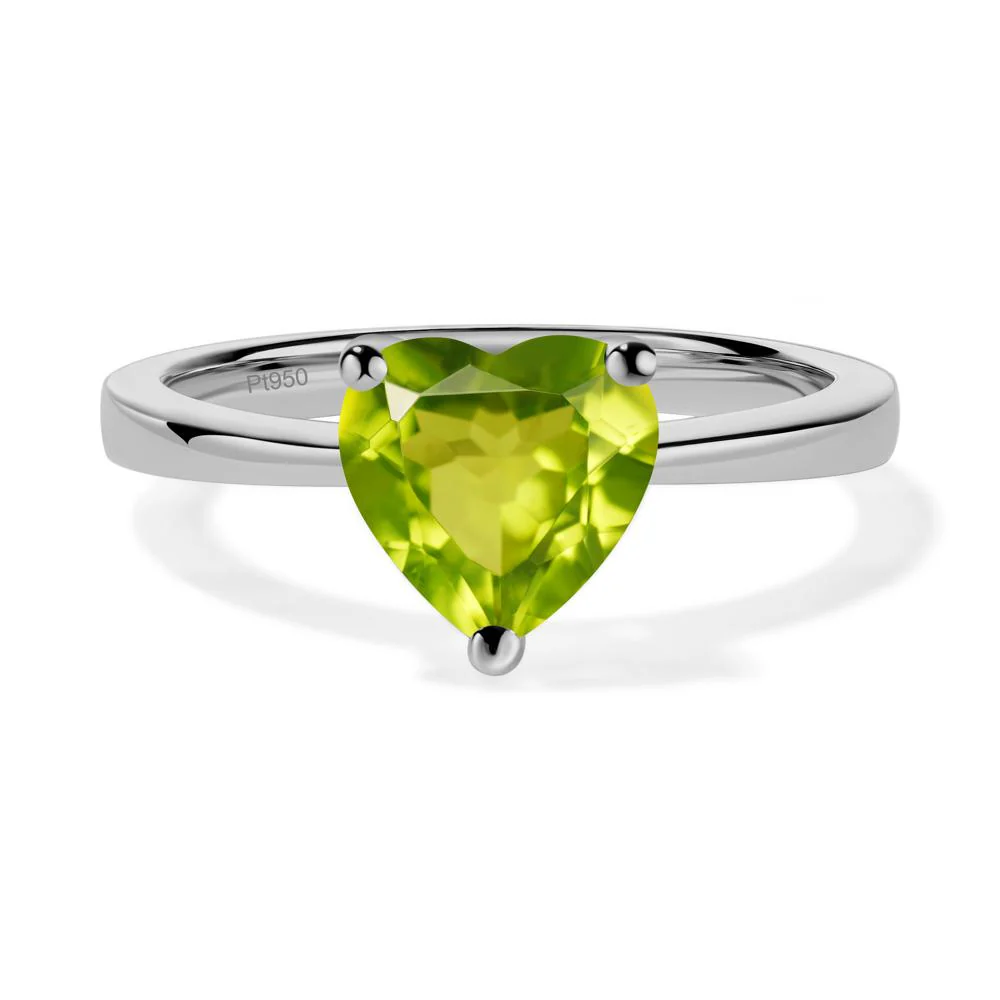 Heart Cut Peridot Ring - Image 6