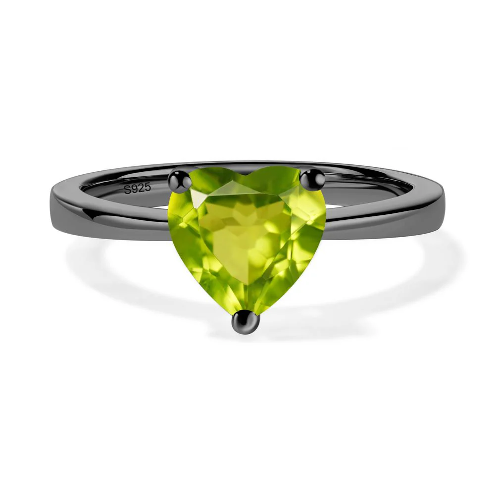 Heart Cut Peridot Ring - Image 8
