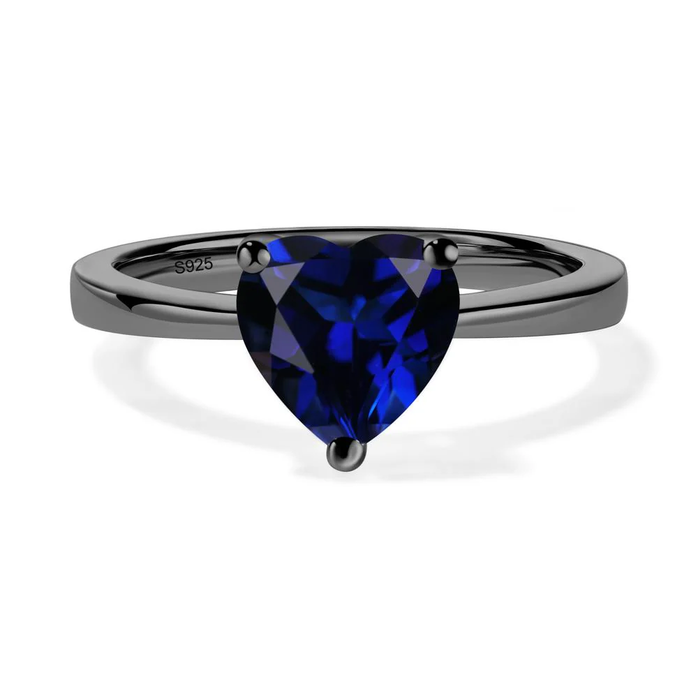 Heart Cut Sapphire Ring