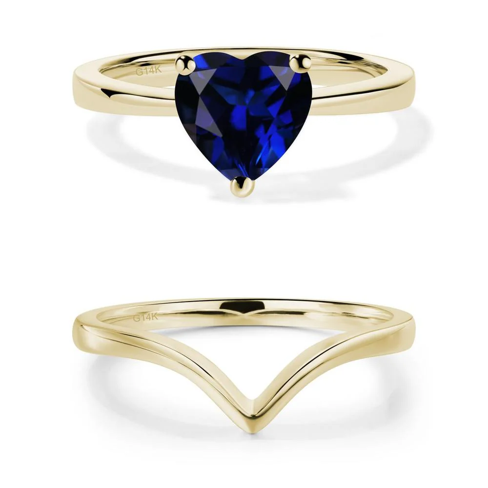 Heart Cut Sapphire Ring - Image 13