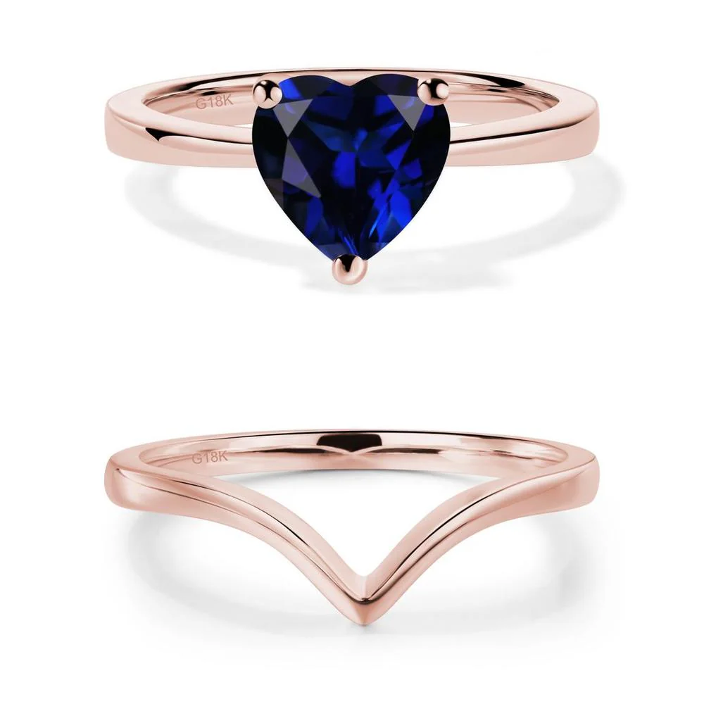 Heart Cut Sapphire Ring - Image 27