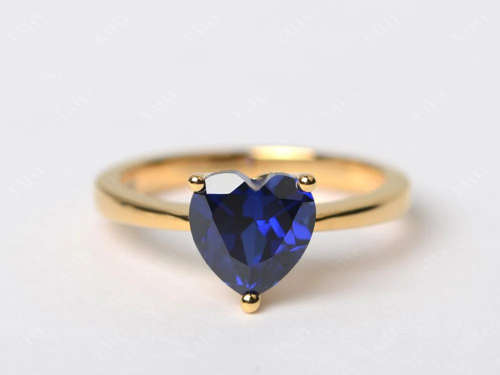 Heart Cut Sapphire Ring - Image 29
