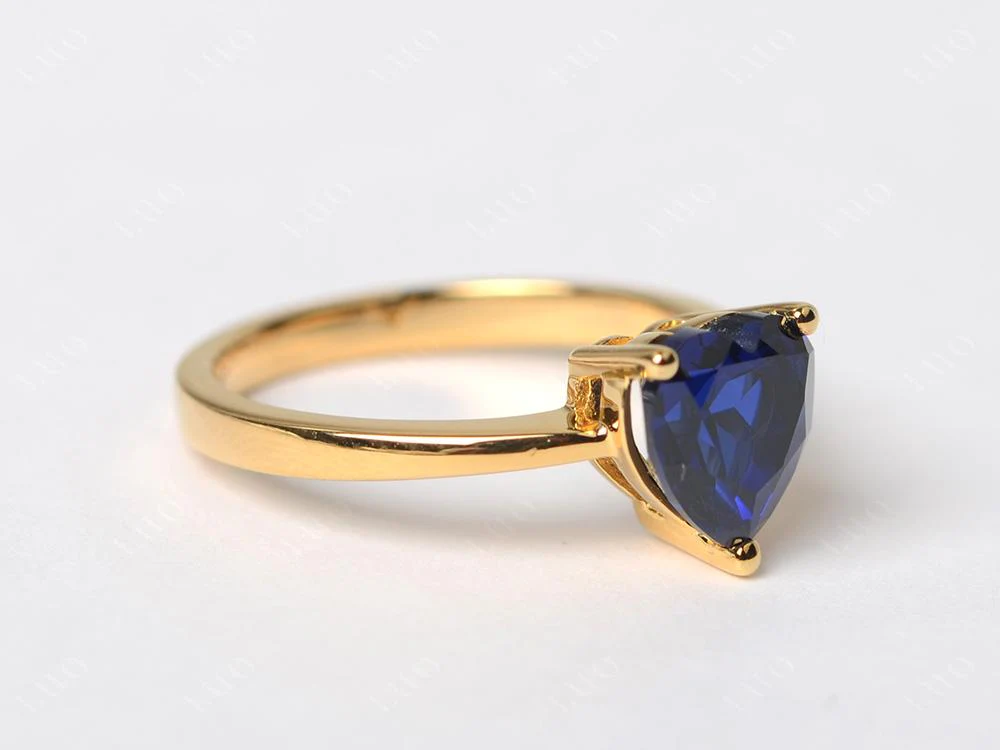 Heart Cut Sapphire Ring - Image 30