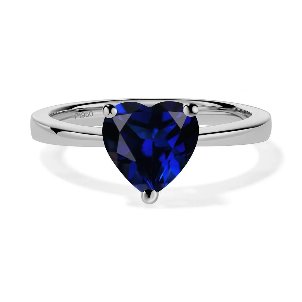 Heart Cut Sapphire Ring - Image 6