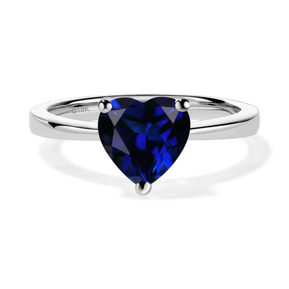 Heart Cut Sapphire Ring - Image 8