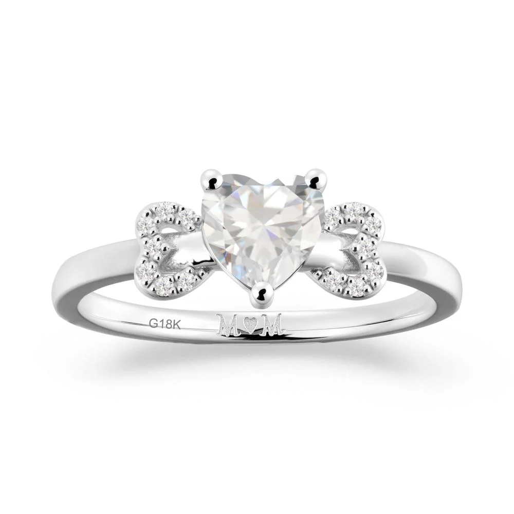 Bow Inspired Cubic Zirconia Mom Ring - Image 5