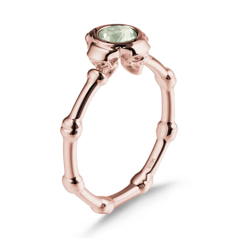 Helloween Green Amethyst Ring with Skull - Image 5