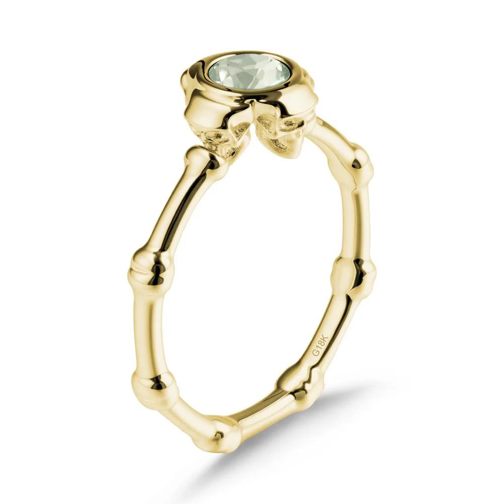 Helloween Green Amethyst Ring with Skull - Image 7
