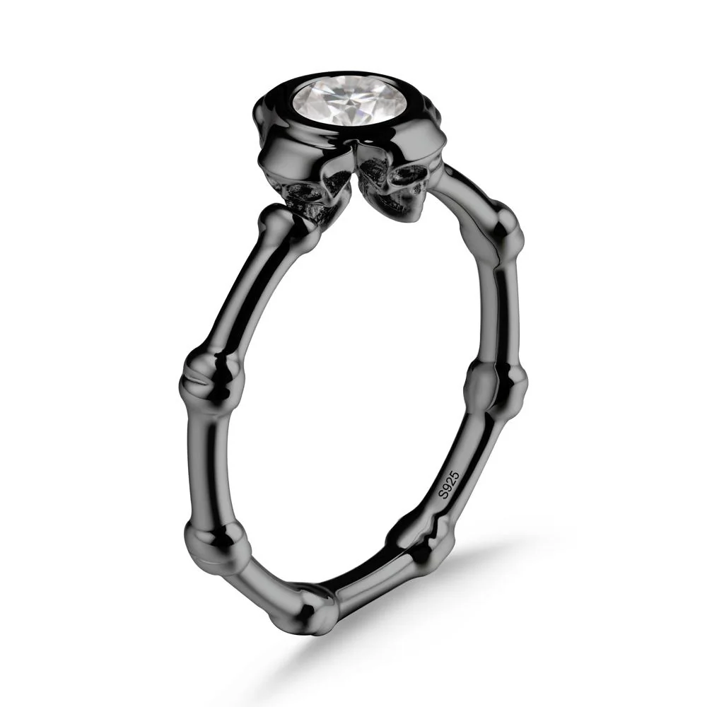 Helloween Moissanite Ring with Skull - Image 7