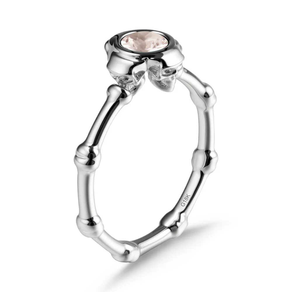 Helloween Morganite Ring with Skull - Image 5