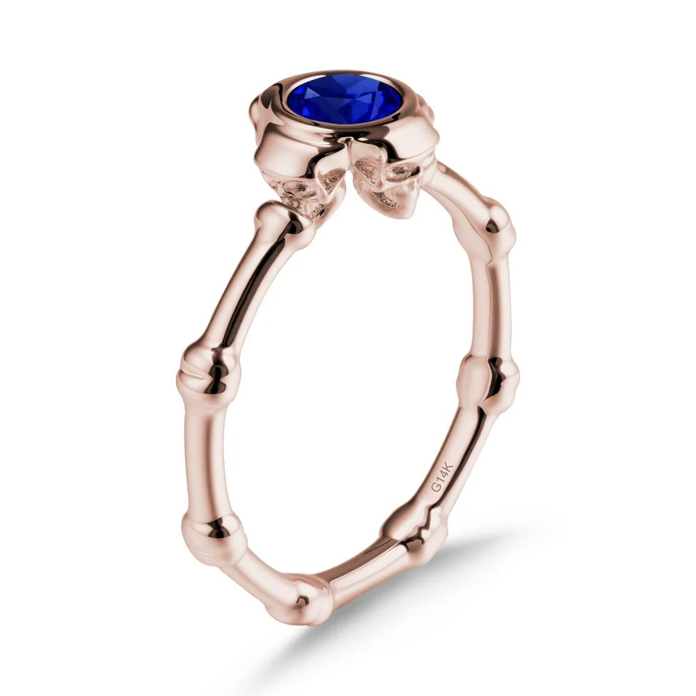 Helloween Sapphire Ring with Skull - Image 2