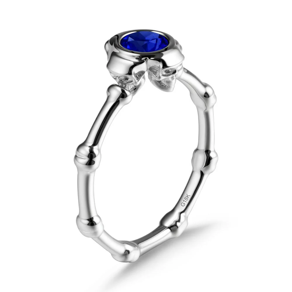 Helloween Sapphire Ring with Skull - Image 6