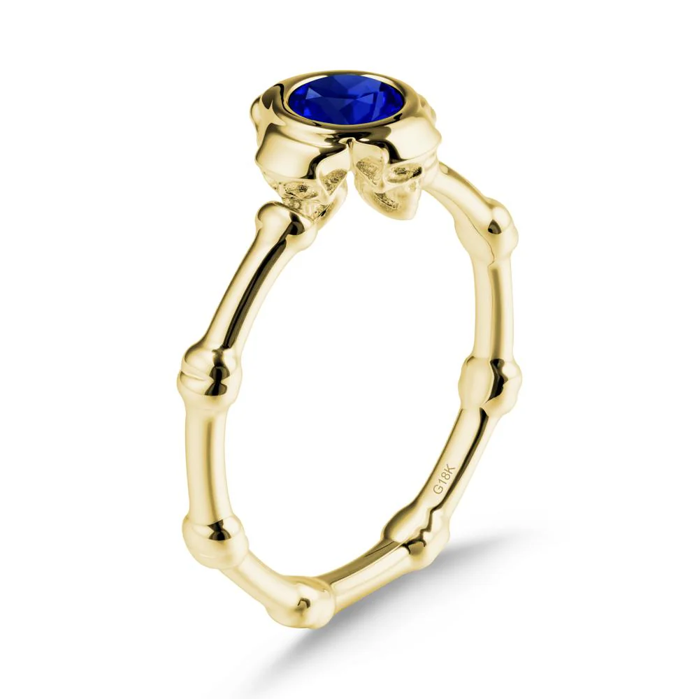 Helloween Sapphire Ring with Skull - Image 7