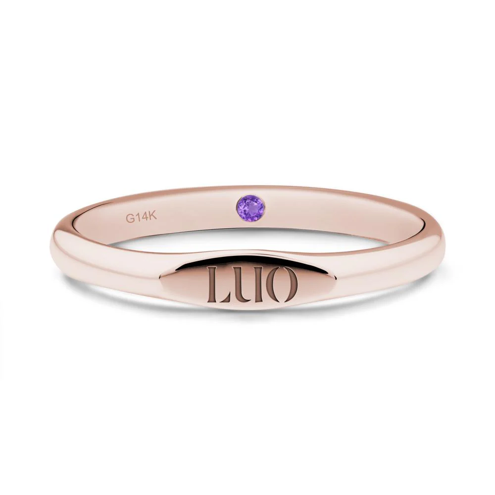 Hidden Amethyst Signet Ring - Image 2