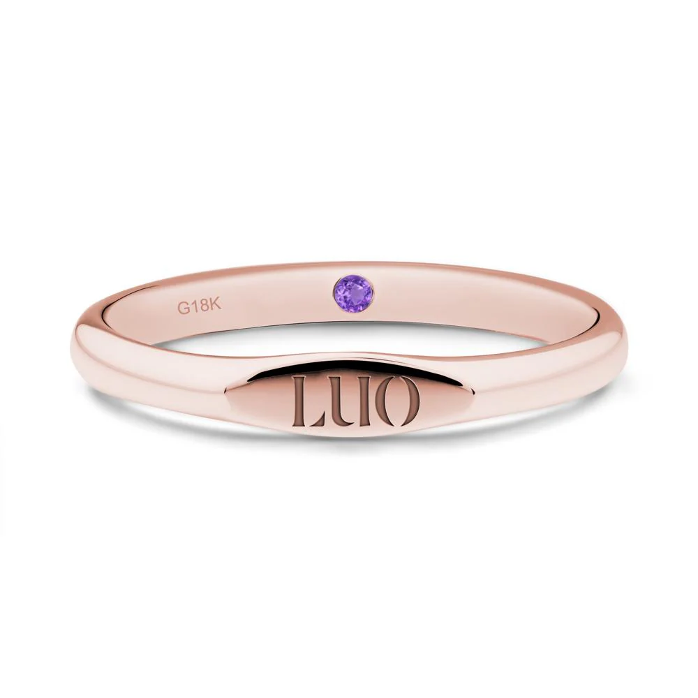 Hidden Amethyst Signet Ring - Image 5