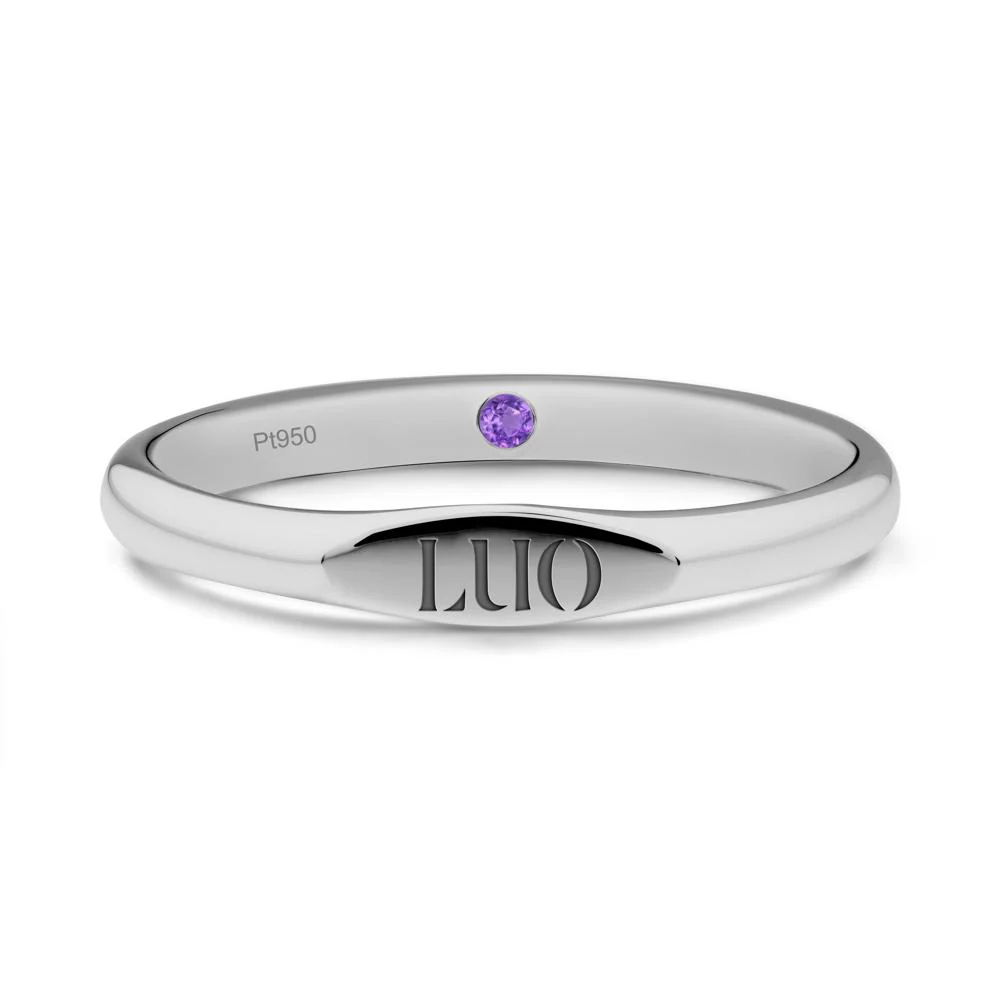 Hidden Amethyst Signet Ring - Image 9