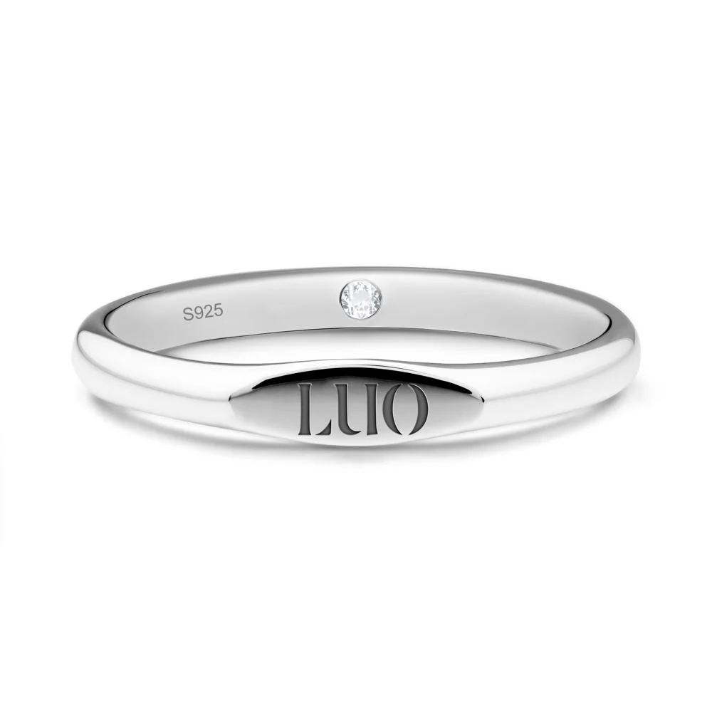 Hidden White Topaz Signet Ring - Image 9