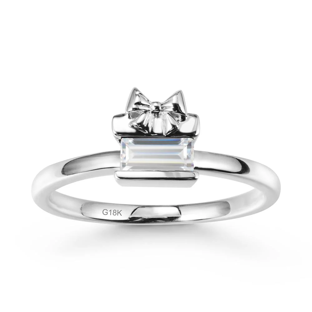Horizontal Baguette Cubic Zirconia Ring - Image 5