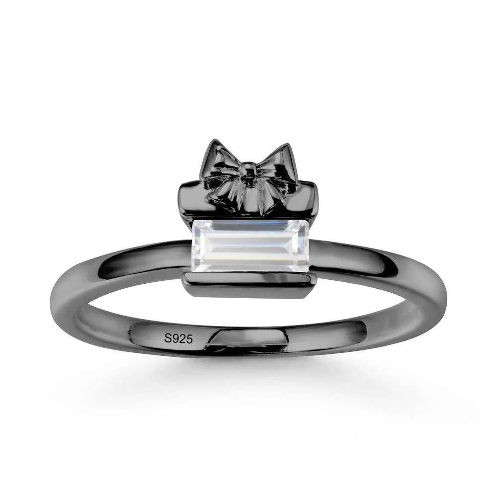 Horizontal Baguette Cubic Zirconia Ring - Image 7